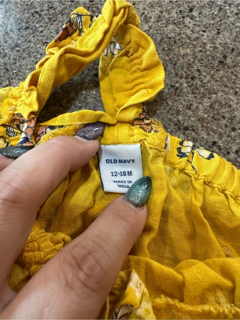 Old Navy bright yellow